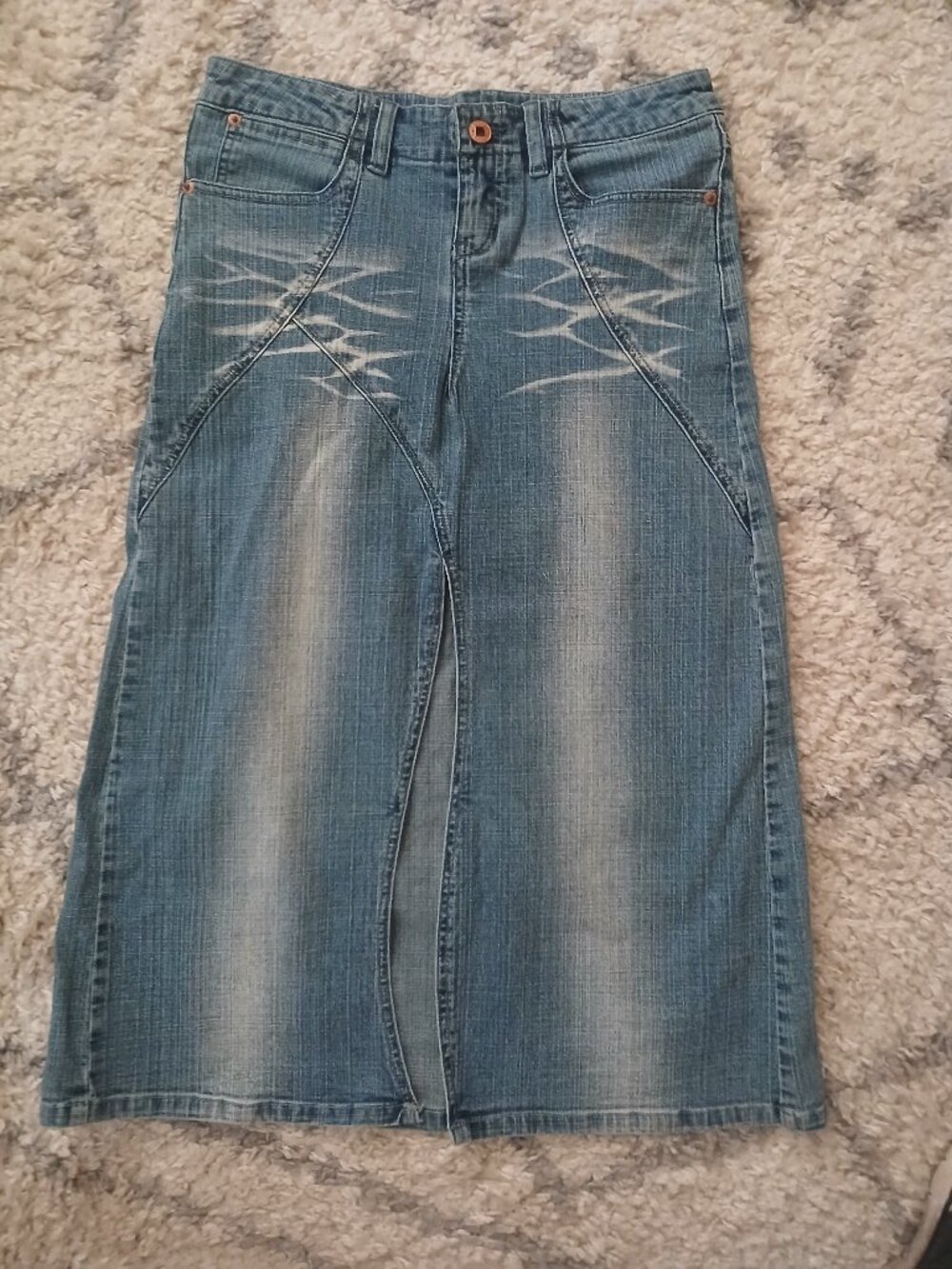 Azure 29x30 denim skirt